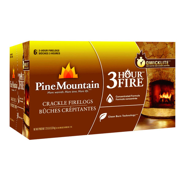 Pine Mountain CRACKLE LOG 3HOUR 6PK 501-153-803